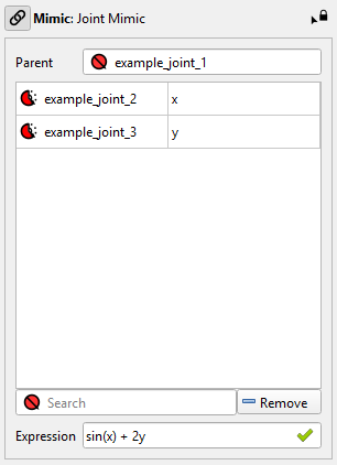 Joint Mimic Properties