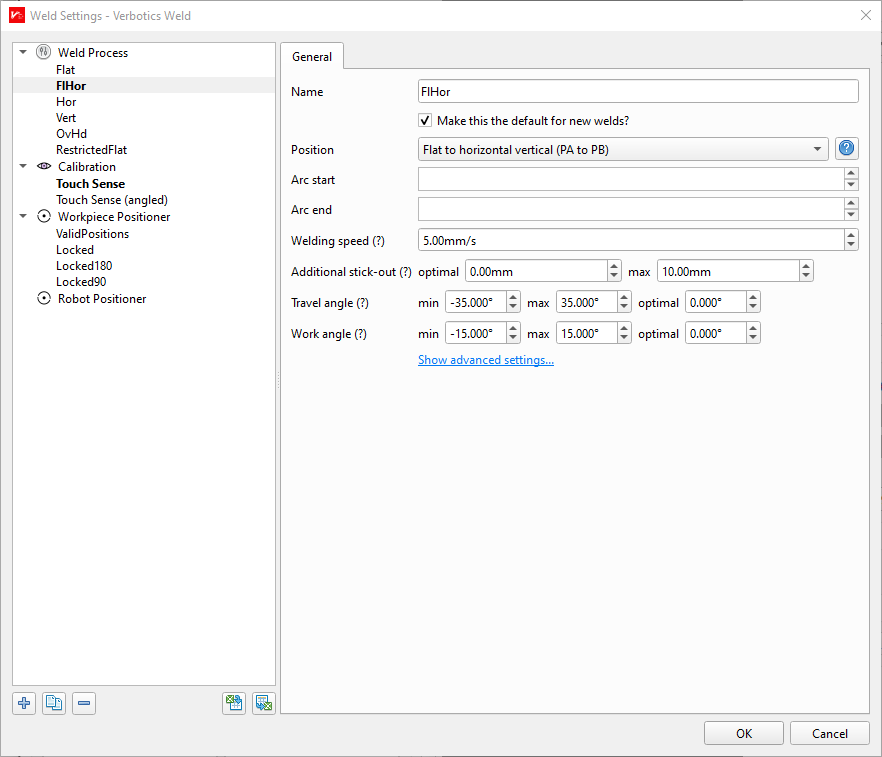 Process Settings